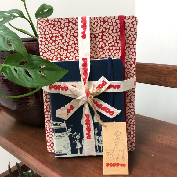 Poppy Note Book set / diary π/ stationary